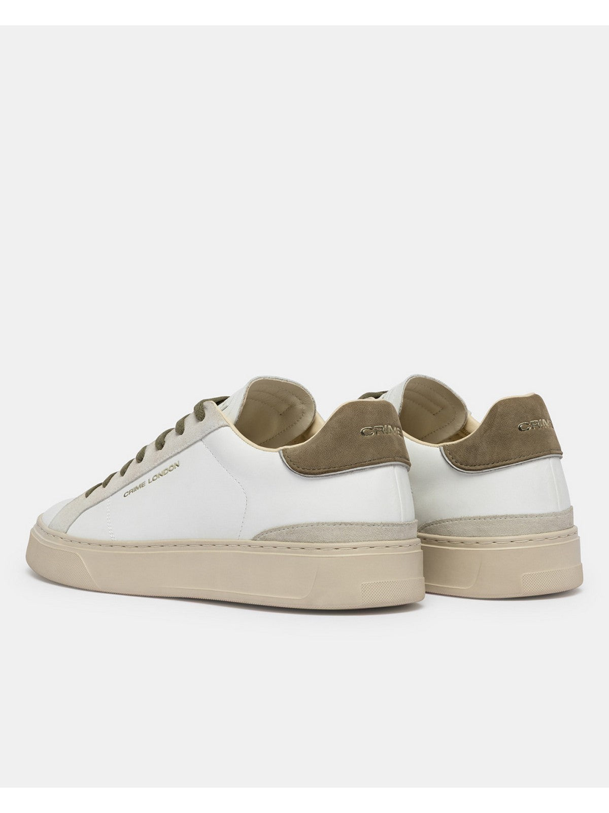 CRIME LONDON Sneaker Uomo BLADE NATURAL BEIGE 19701PP8 10 WHITE