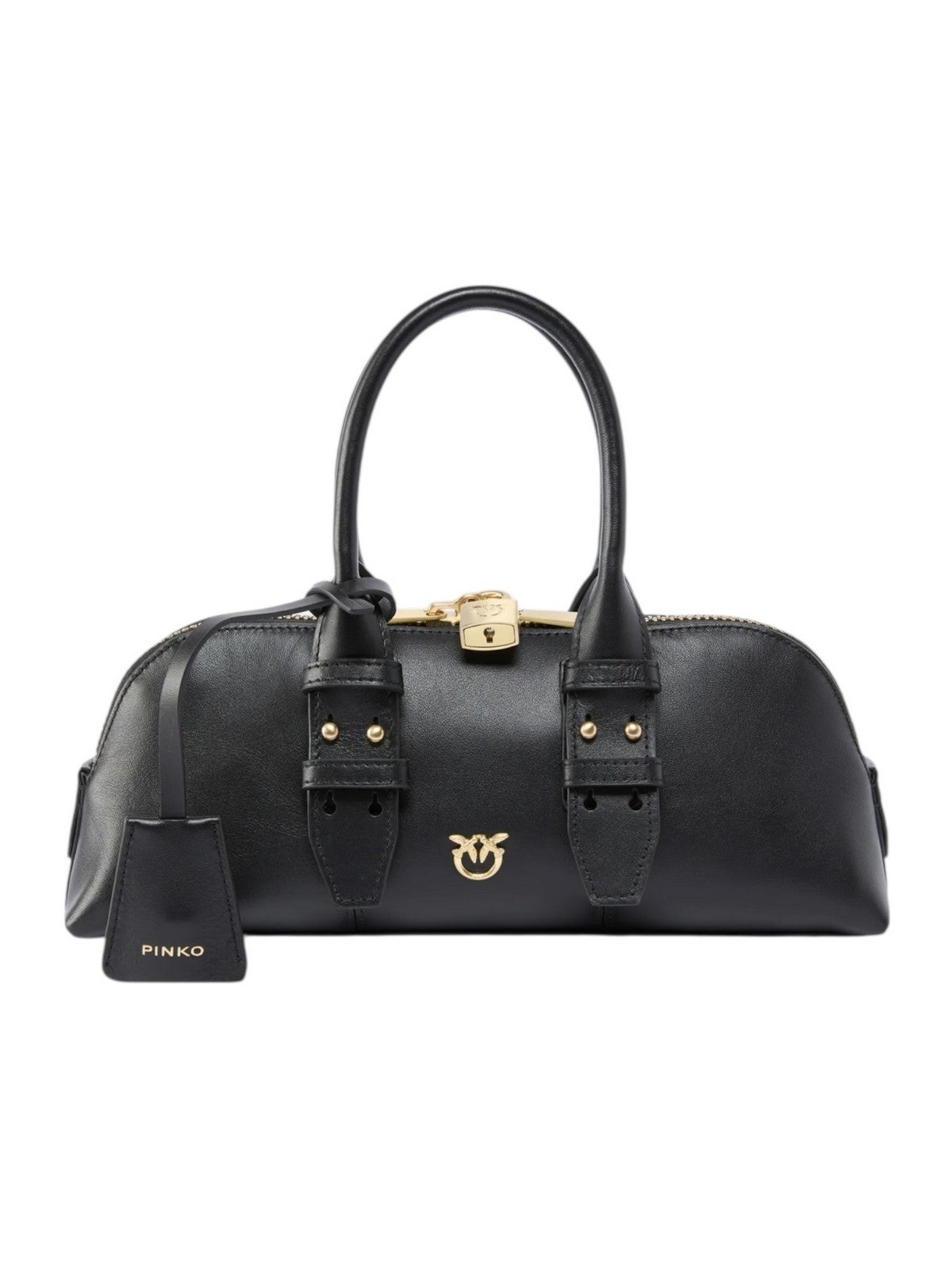 PINKO Borsa Donna BOWLING BAG HORIZONTAL 105334-A0QO Z99V NERO LIMUSINE-MATT GOLD