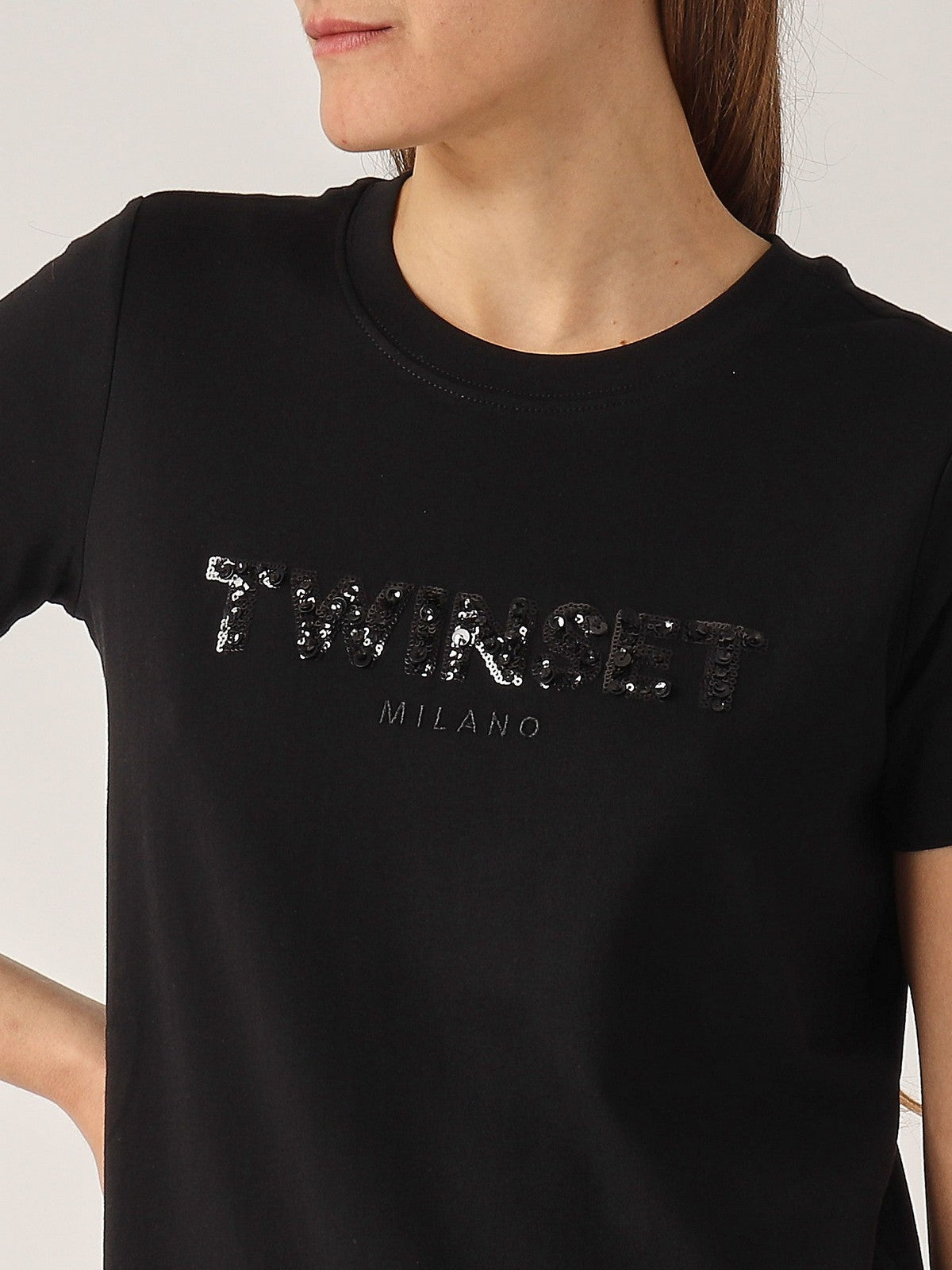 TWINSET T-shirt Donna  251TP2070 00006 Nero gioboutiqueweb