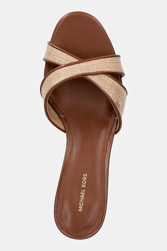 MICHAEL KORS Sandalo Donna CASSIDY KITTEN SANDAL 40S6CSMS2D 230 LUGGAGE