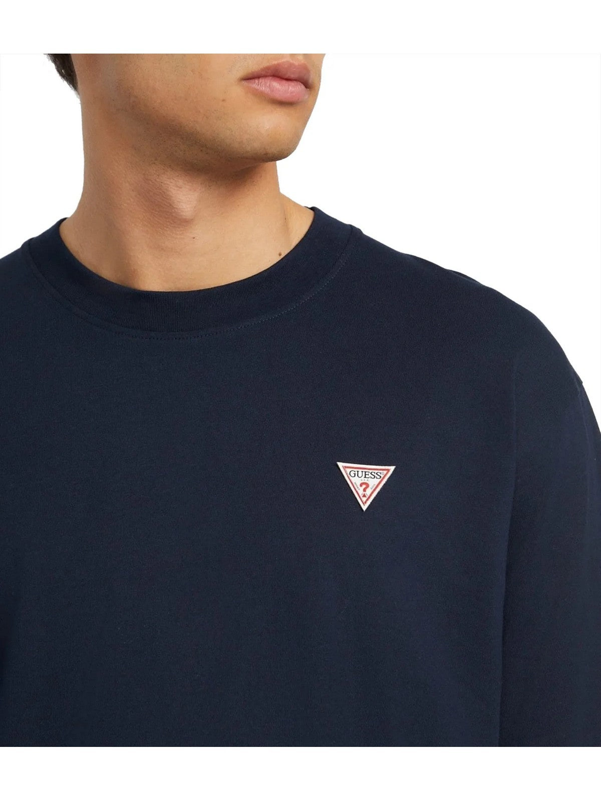 GUESS T-shirt Uomo GJ SS CN OS MINI TRIANGLE TEE M4YI46 K8FQ4 A71W DARING OCEAN gioboutiqueweb