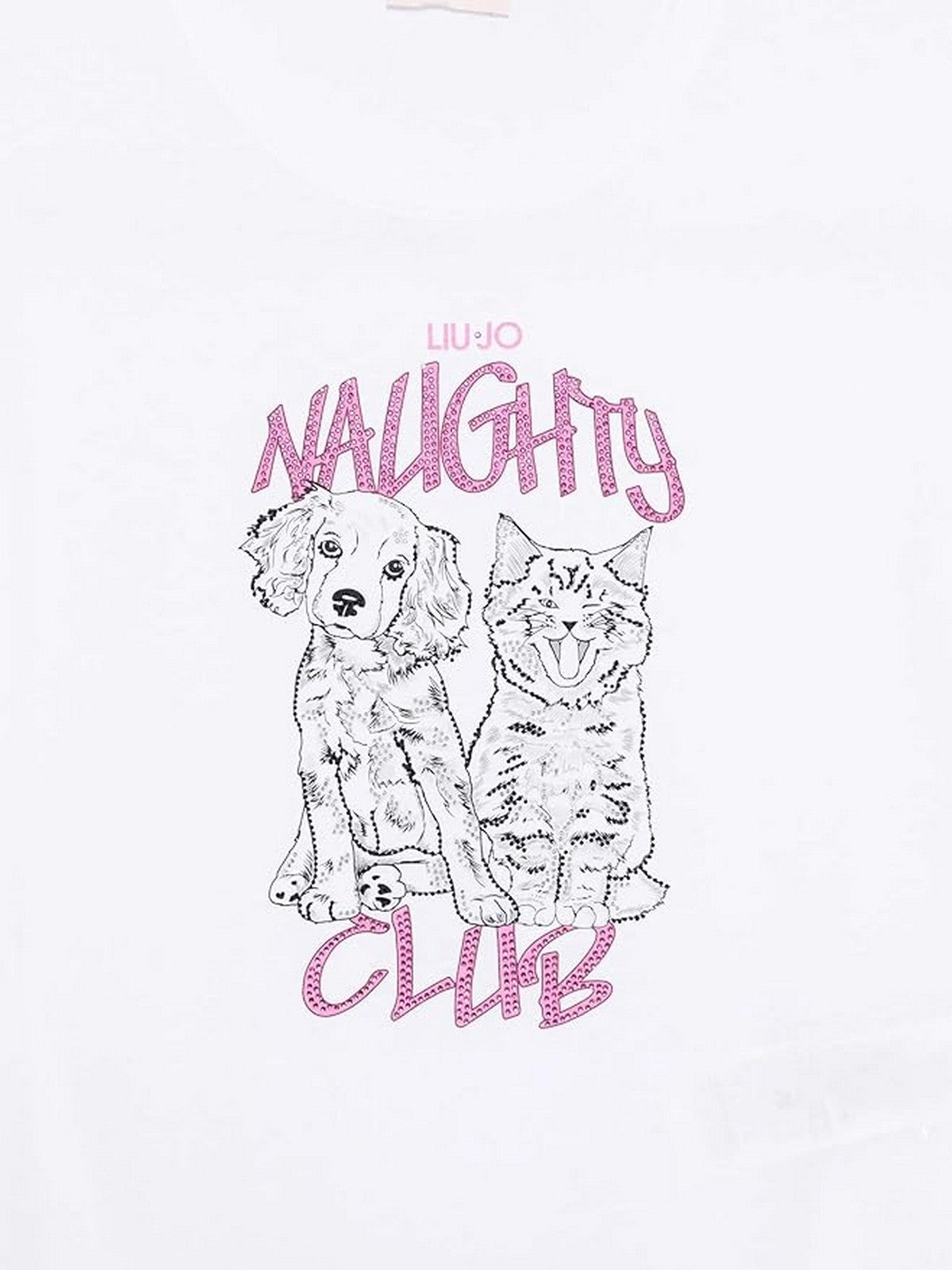 LIU JO WHITE T-shirt Donna  WA6132JS923 P9265 Bianco naughty club
