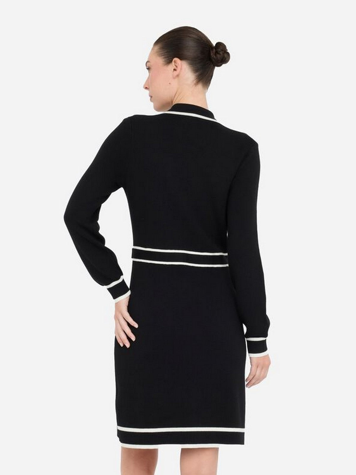 LIU JO SPORT Abito Donna  TF5251MS59L 03N66 Nero/bianco latte