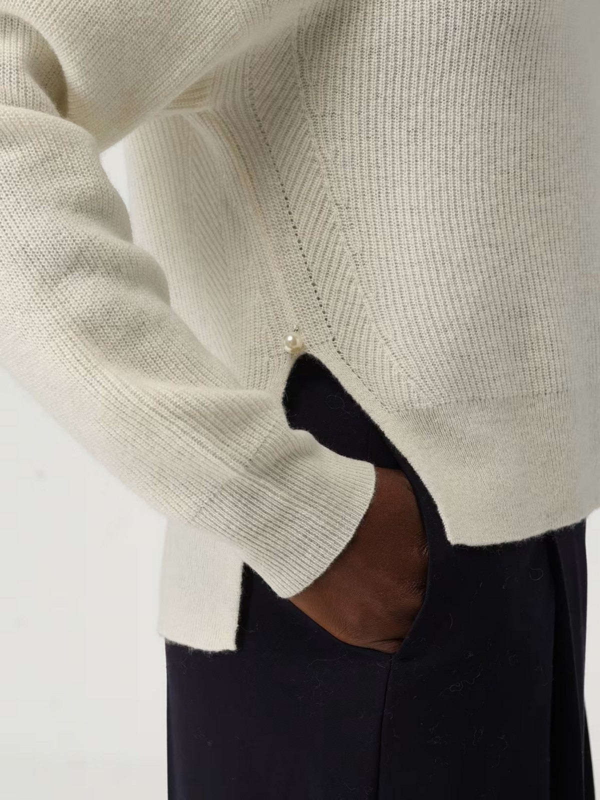 LIU JO BLACK Maglione Donna  CF5245MS019 X0256 STAR WHITE