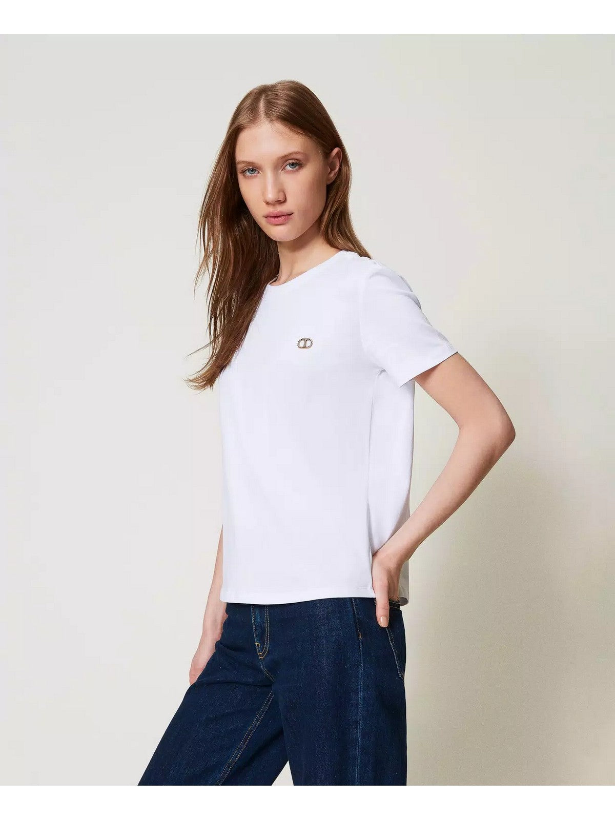 TWINSET T-shirt Donna  251TP2074 00001 Bianco gioboutiqueweb