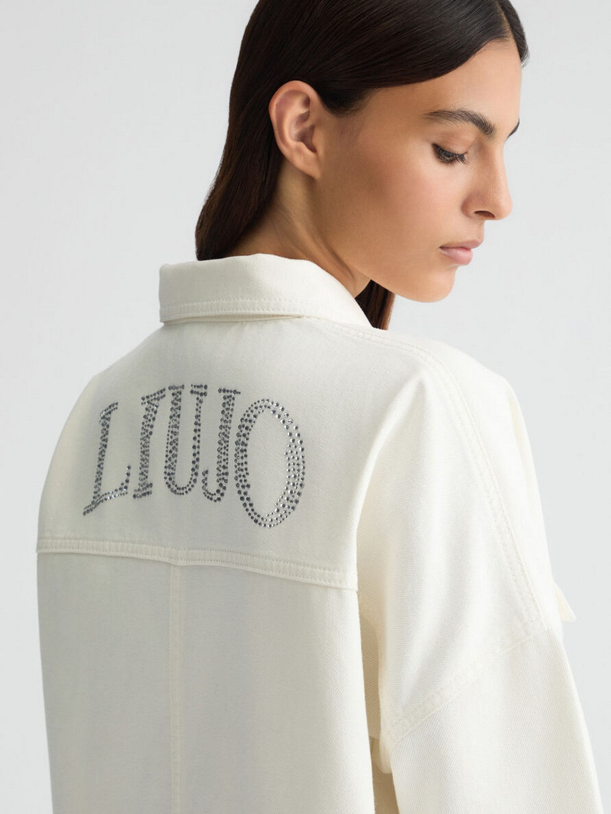 LIU JO BLUE DENIM Giubbino Donna  UA5165DS069 10701 Bianco