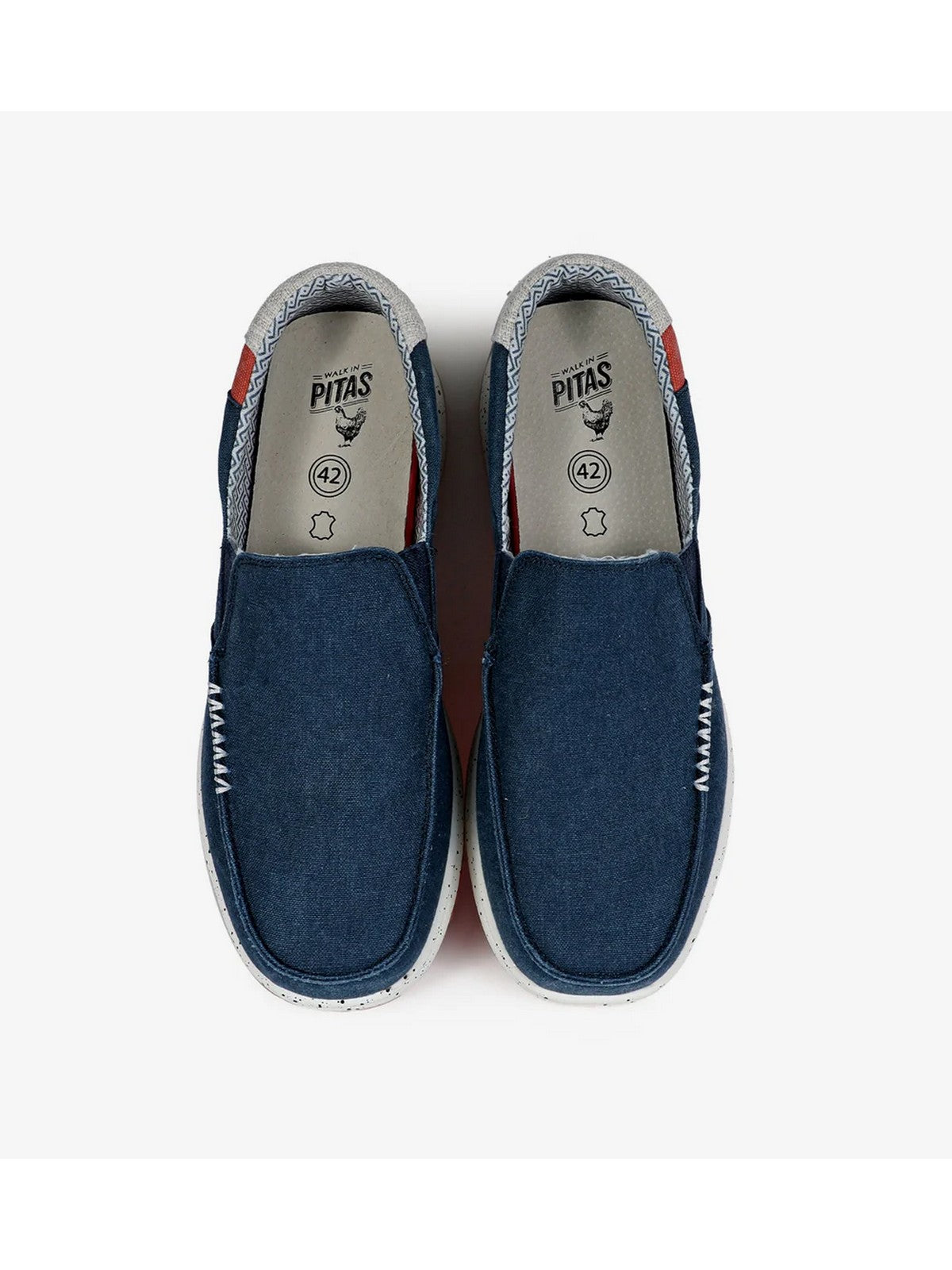 Men Moccasin Pitas en embarcaciones azules