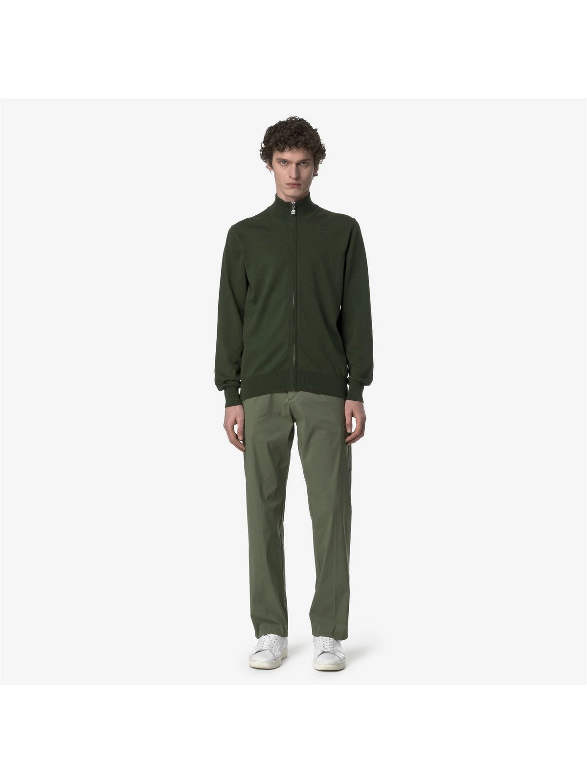 K-WAY Pantalone Uomo RALPH TWILL TECH K61369W V15 Green Lichen