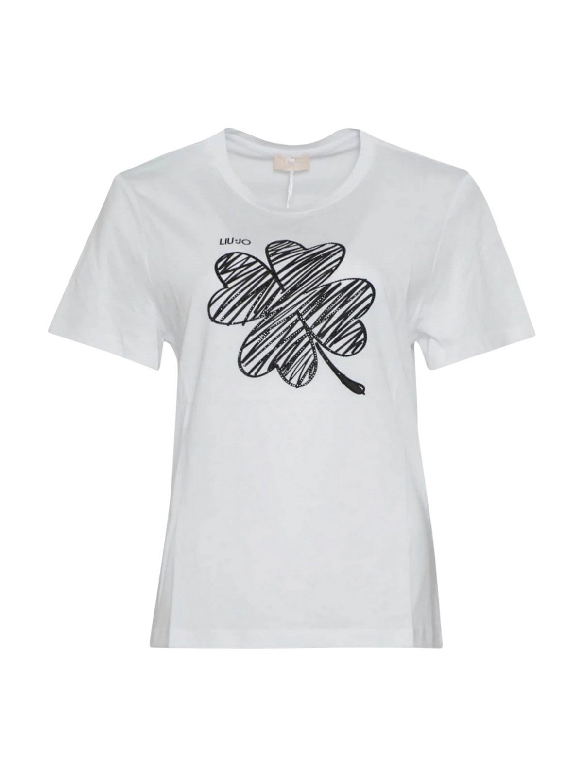LIU JO WHITE T-shirt Donna  MF5410JS923 P9154 Bianco/lucky LiuJo