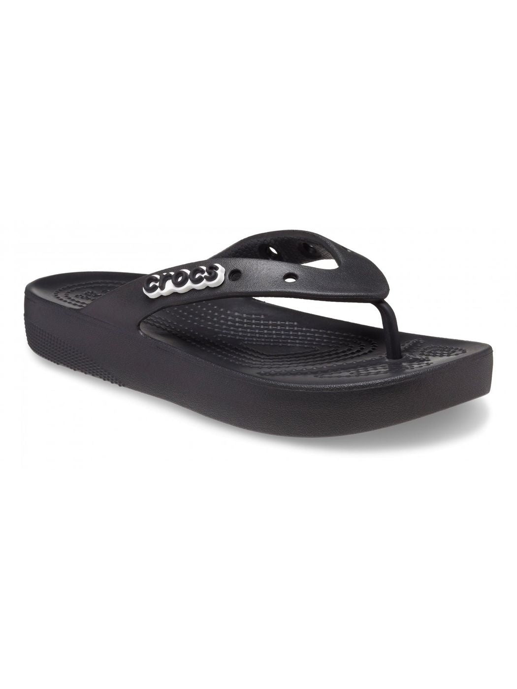 CROCS Tongs à plateforme classique pour femmes W 207714 001 noir