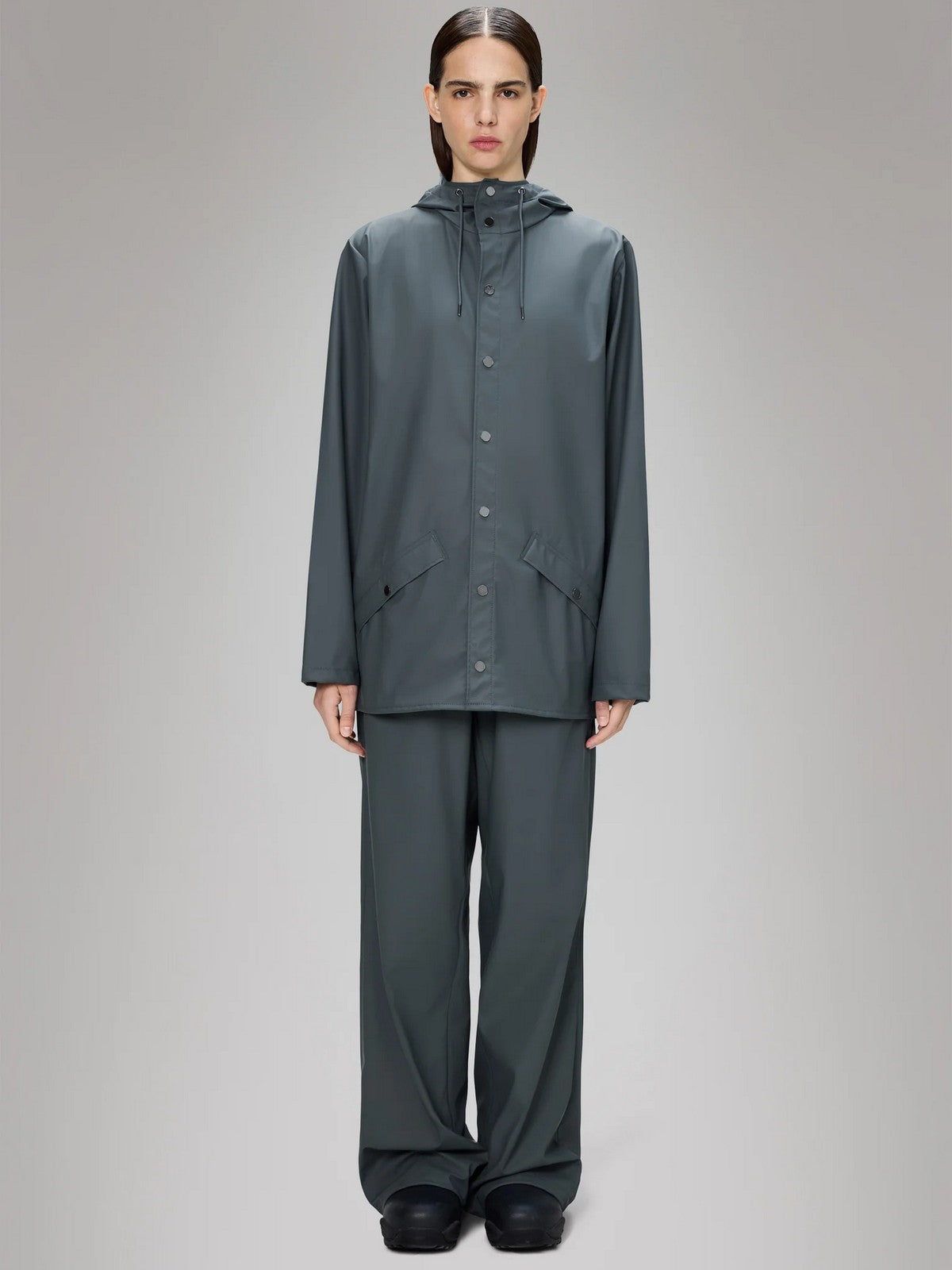 RAINS Giubbino Unisex adulto Jacket W3 12010 124 Lagoon Lagoon