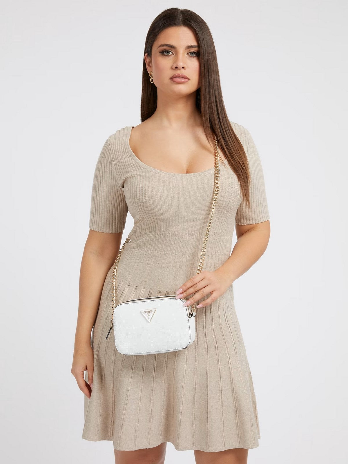 Bolso de la bolsa de conjetura HWZG78 79140 WHI Bianco