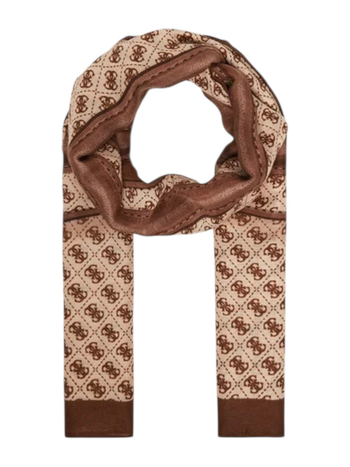 GUESS Foulard Donna NOELLE PRINTED SCARF 90X180 AW5413 POL03 LTL LATTE LOGO
