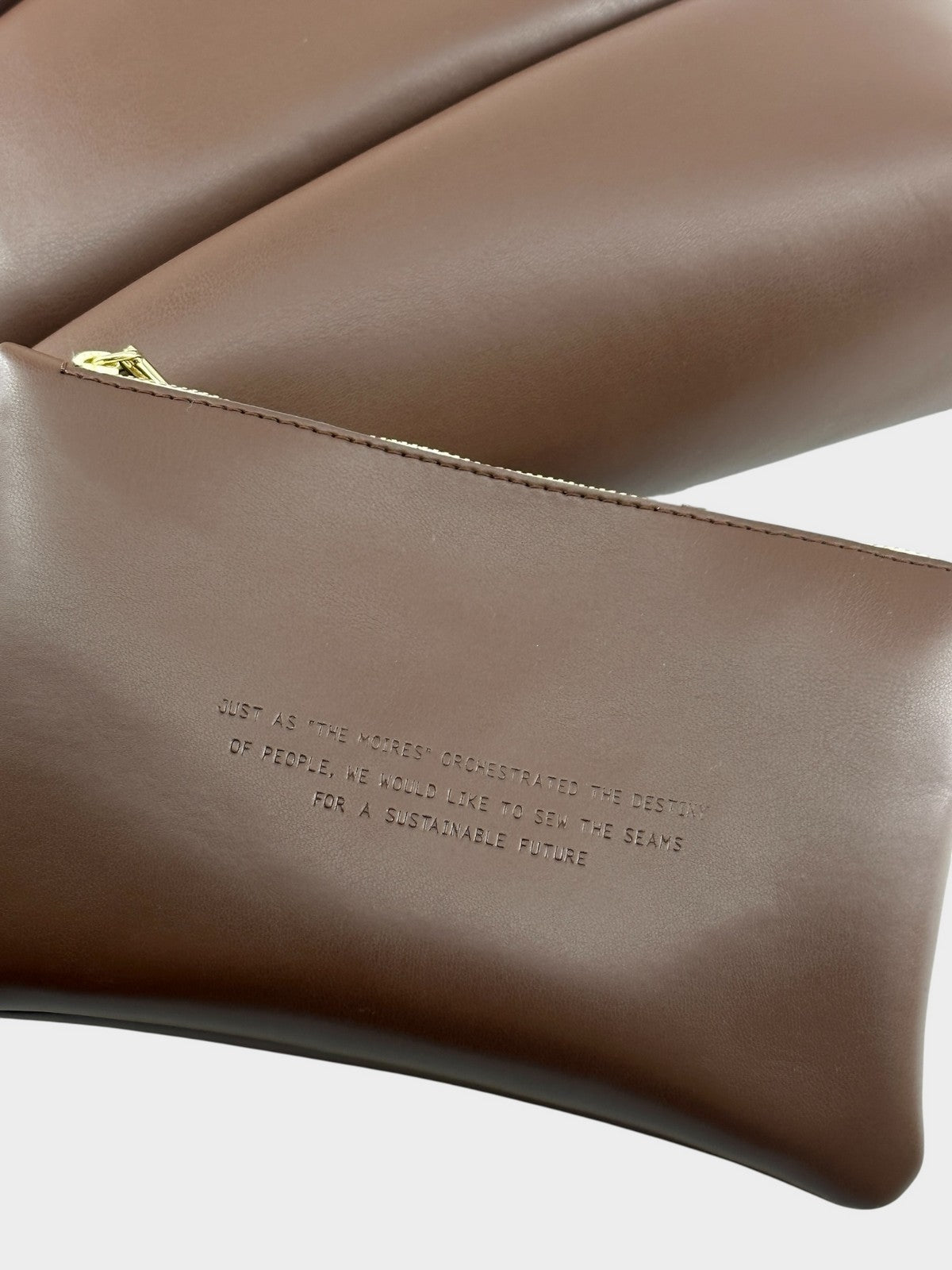 THEMOIRè Calipso sac vegan fabric bag brown eco-friendly design 