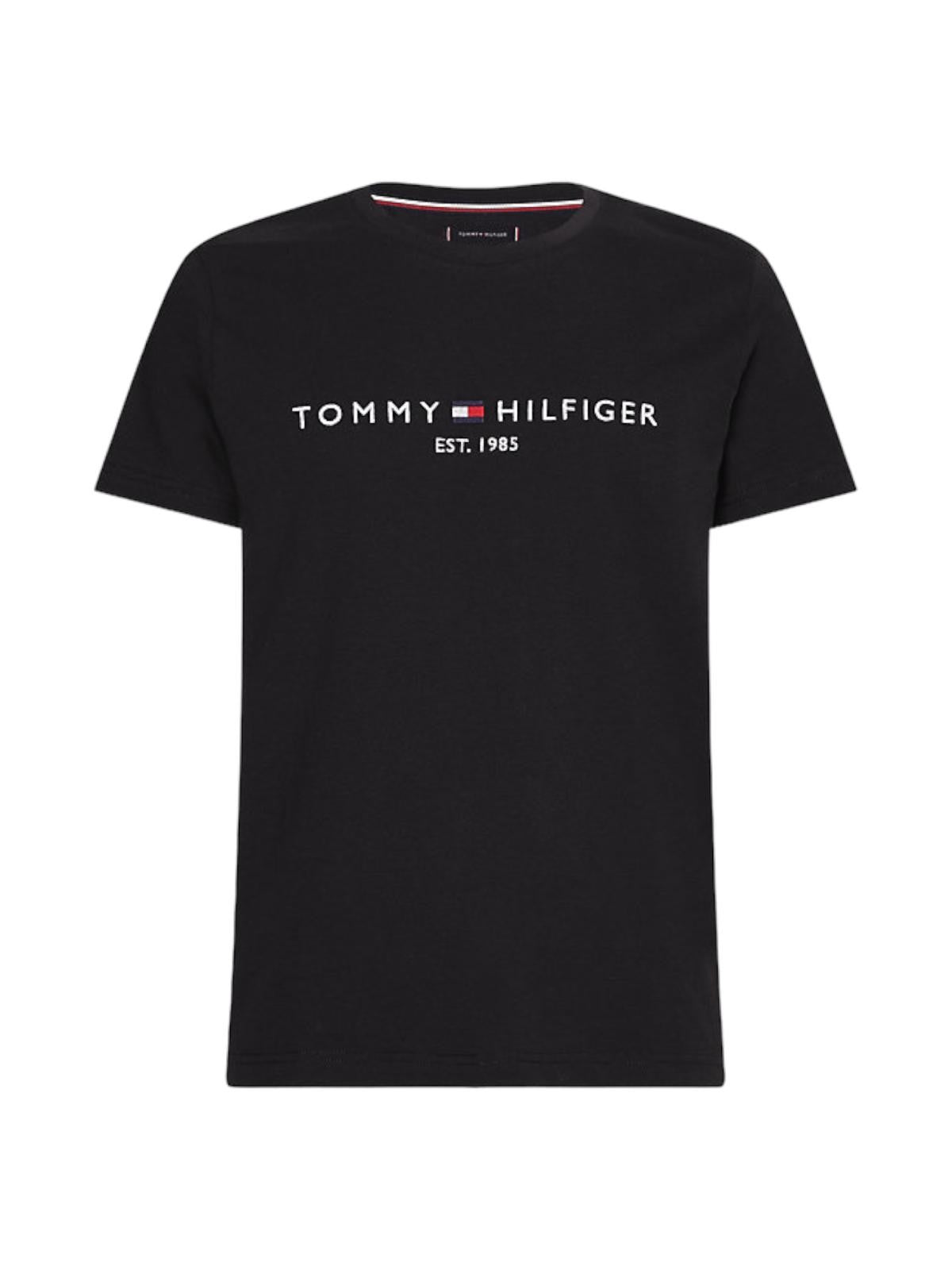 Tommy Hilfiger T-shirt and Men Pole MW0MW11465 BLA BLACK