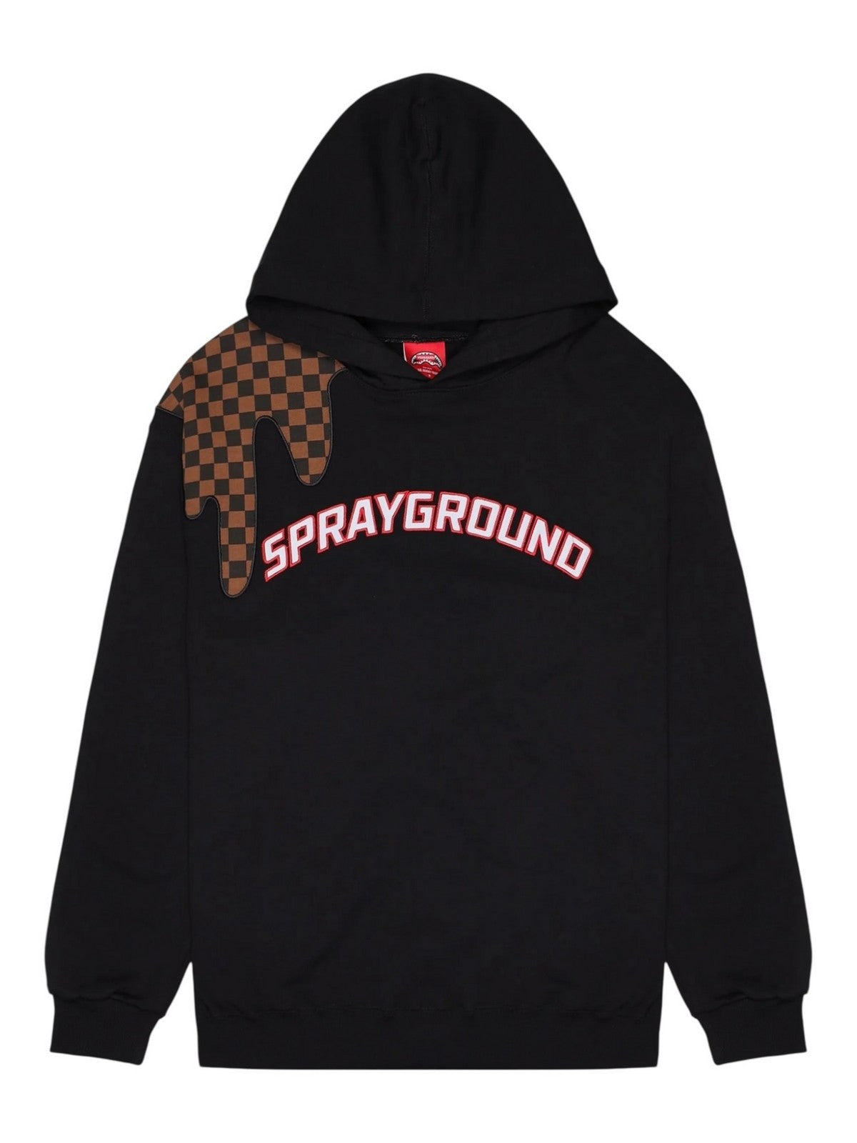 SPRAYGROUND Felpa Uomo DRIP HOODIE BRN SP686G BROWN