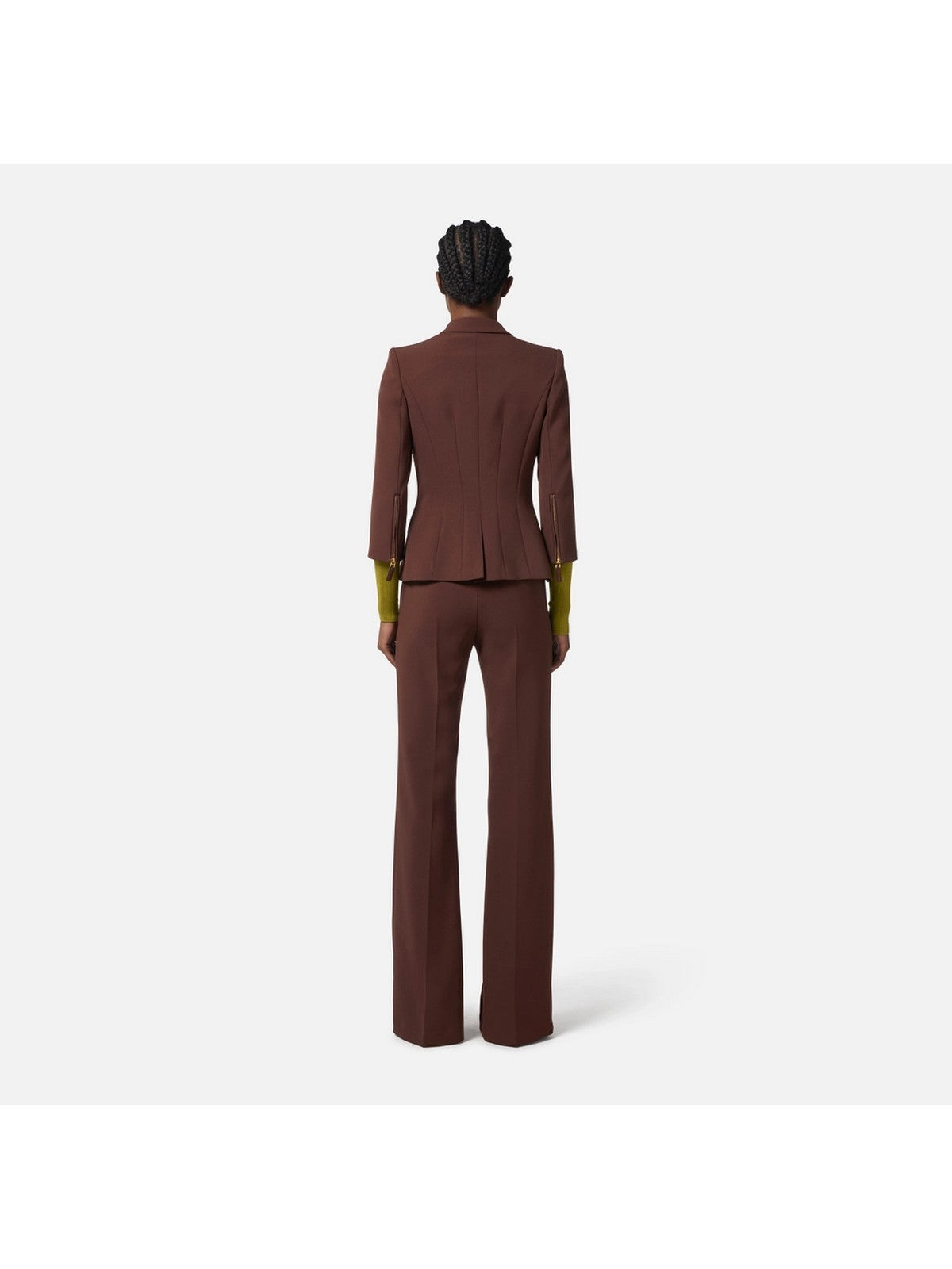 ELISABETTA FRANCHI Giacca Donna  GI17456E2 EA3 COFFEE gioboutiqueweb