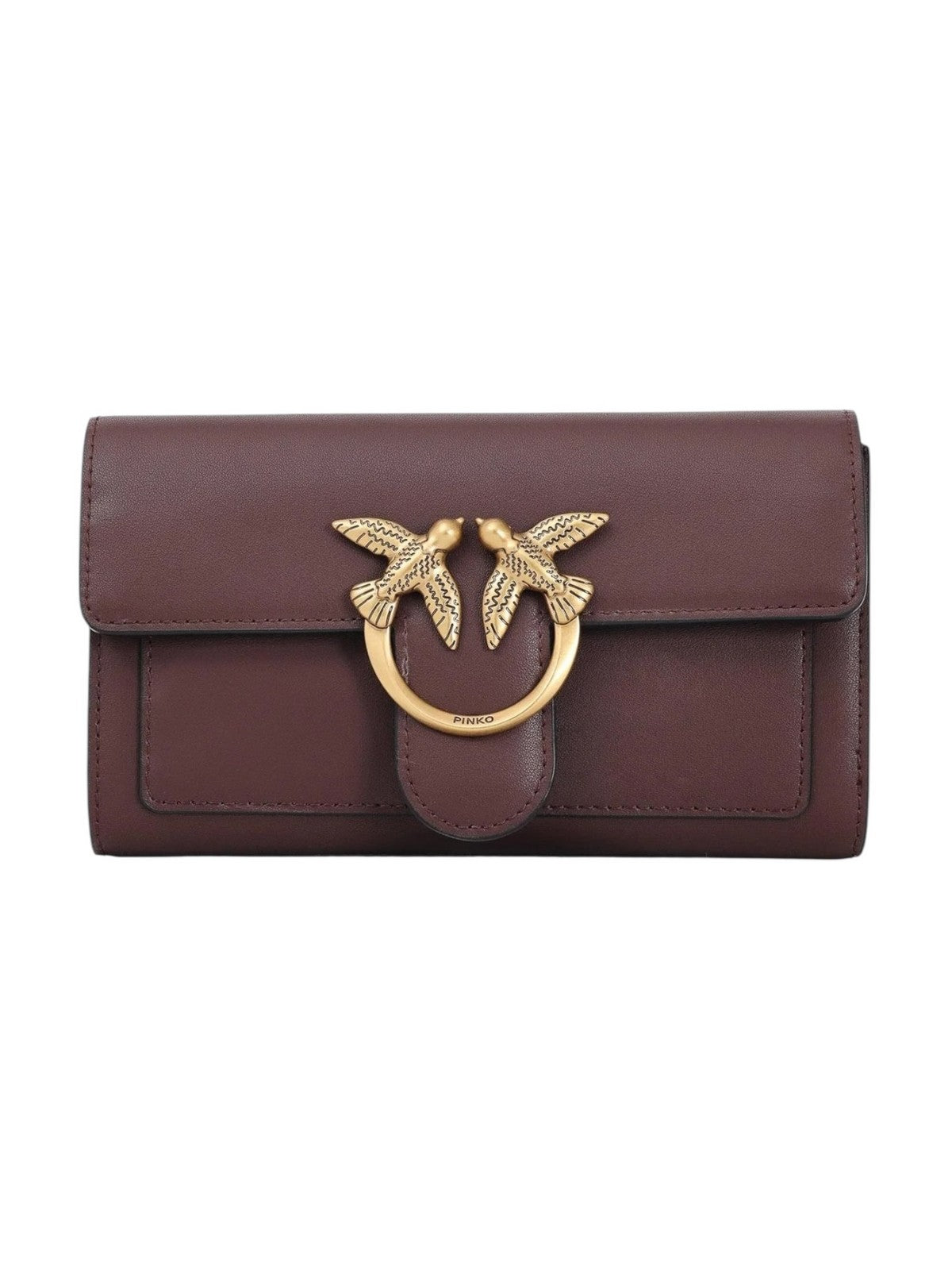 PINKO Borsa Donna LOVE ONE WALLET C 100062-A0F1 L86Q CIOCC. AMARO-ANTIQUE GOLD gioboutiqueweb