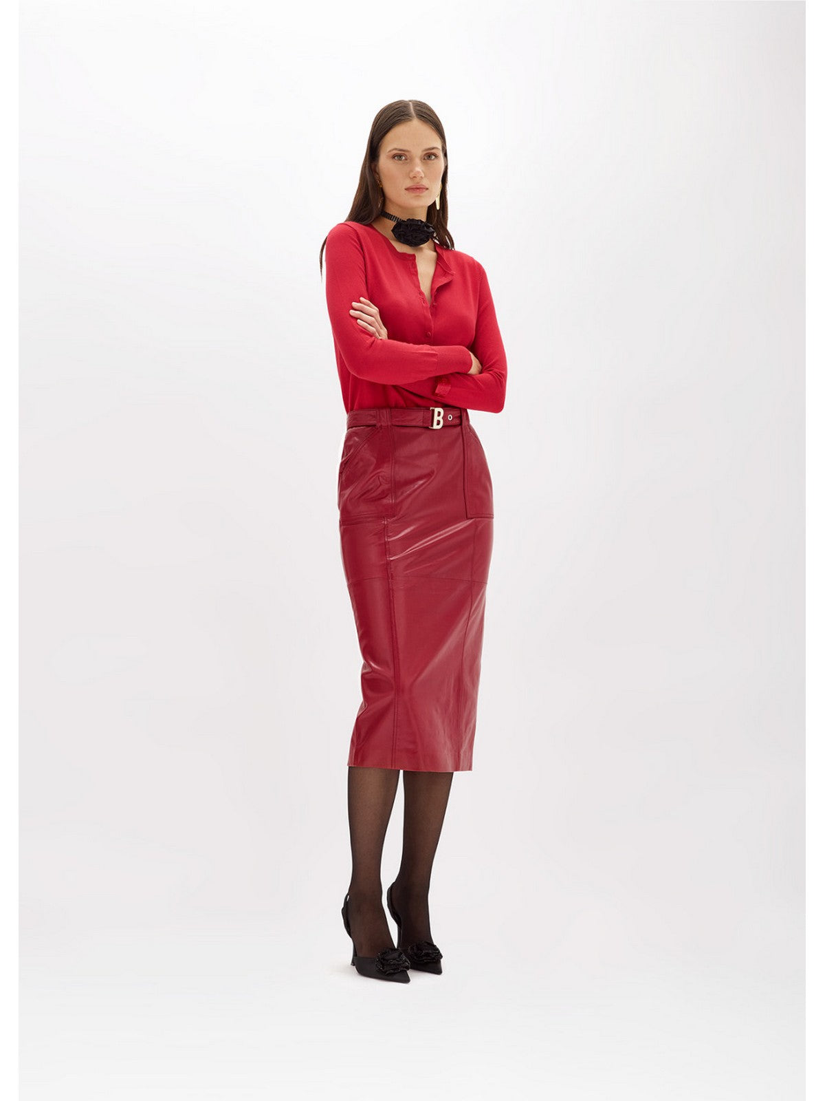 Blugirl Woman Skirt RF4132P0356 91652 Red