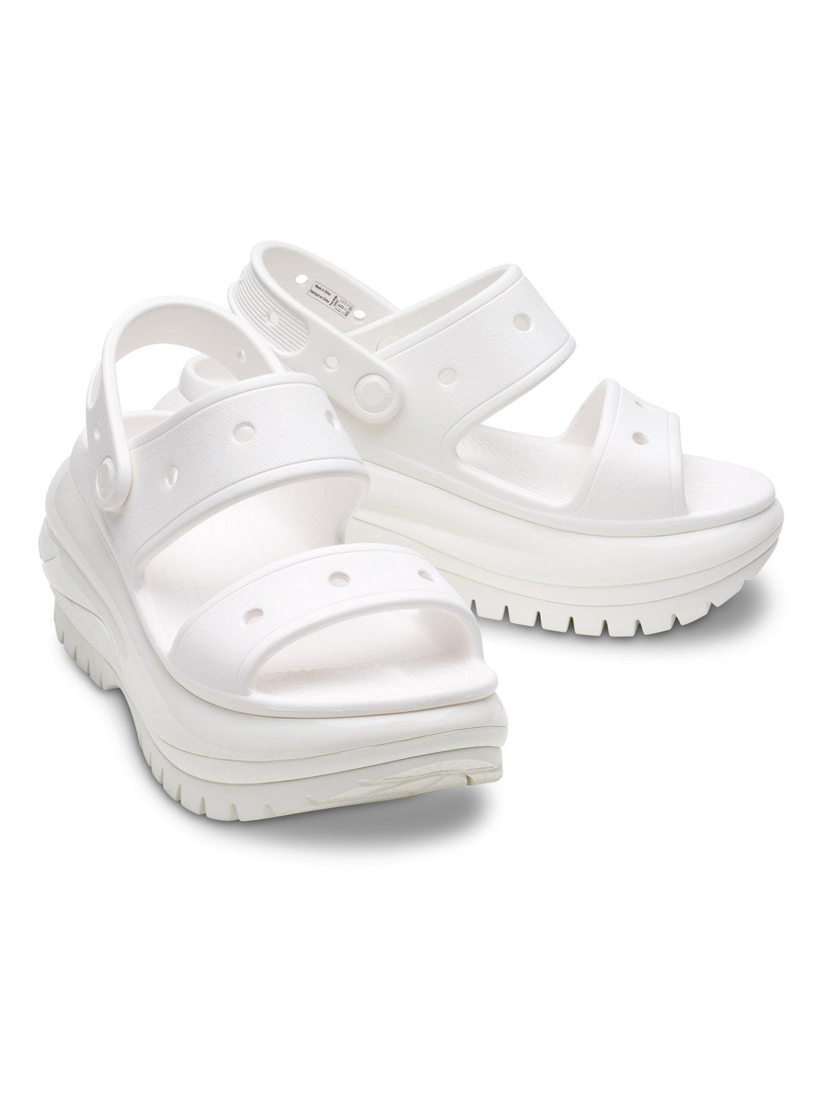 Crocs Sandalo Donna Classic Mega Crush Sandal W 207989 100 blanc