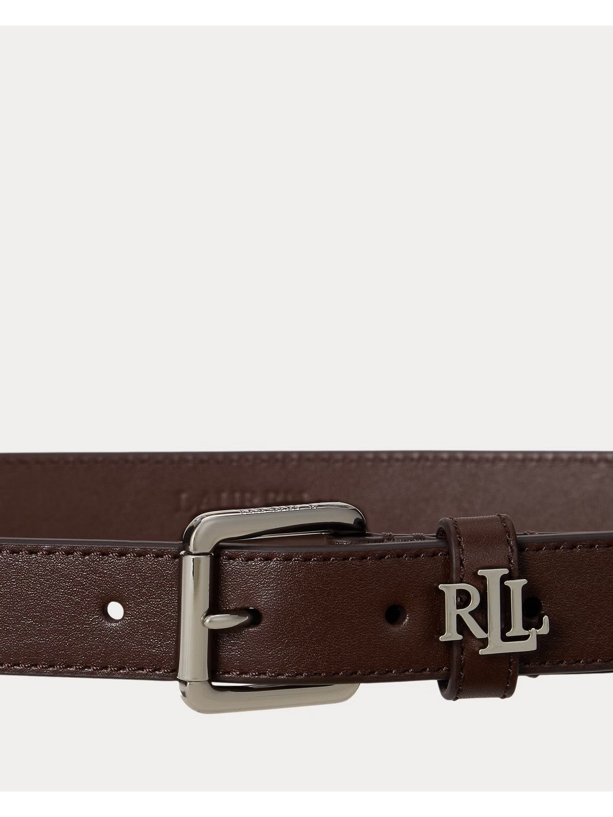 LAUREN RALPH LAUREN Cintura Donna LGO KPPER 25-BELT-SKINNY 412968763 007 DARK HICKORY gioboutiqueweb