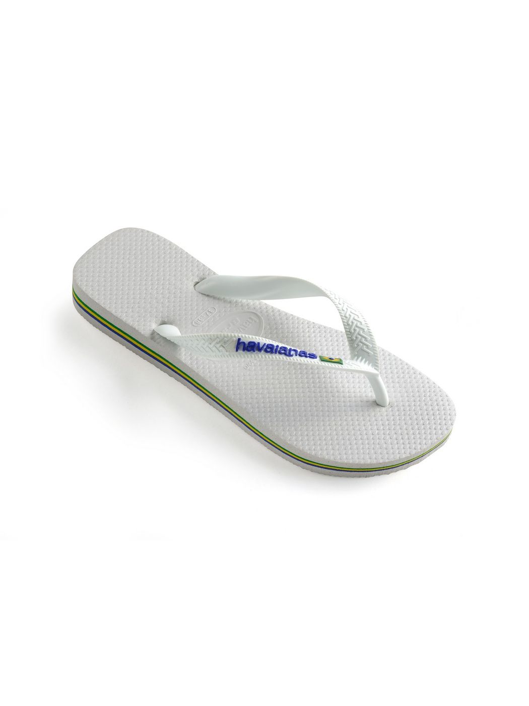 HAVAIANAS Tongs adultes unisexes Hav. Logo Brésil 4110850.0001 Blanc