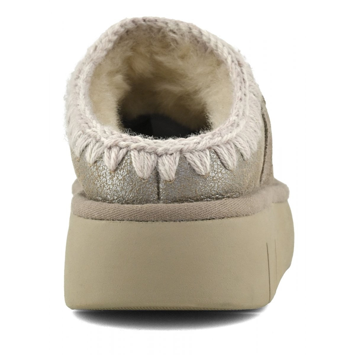 MOU Ciabatta Donna Bounce clog special leather - MU.FW531001B STME Stone Metalic