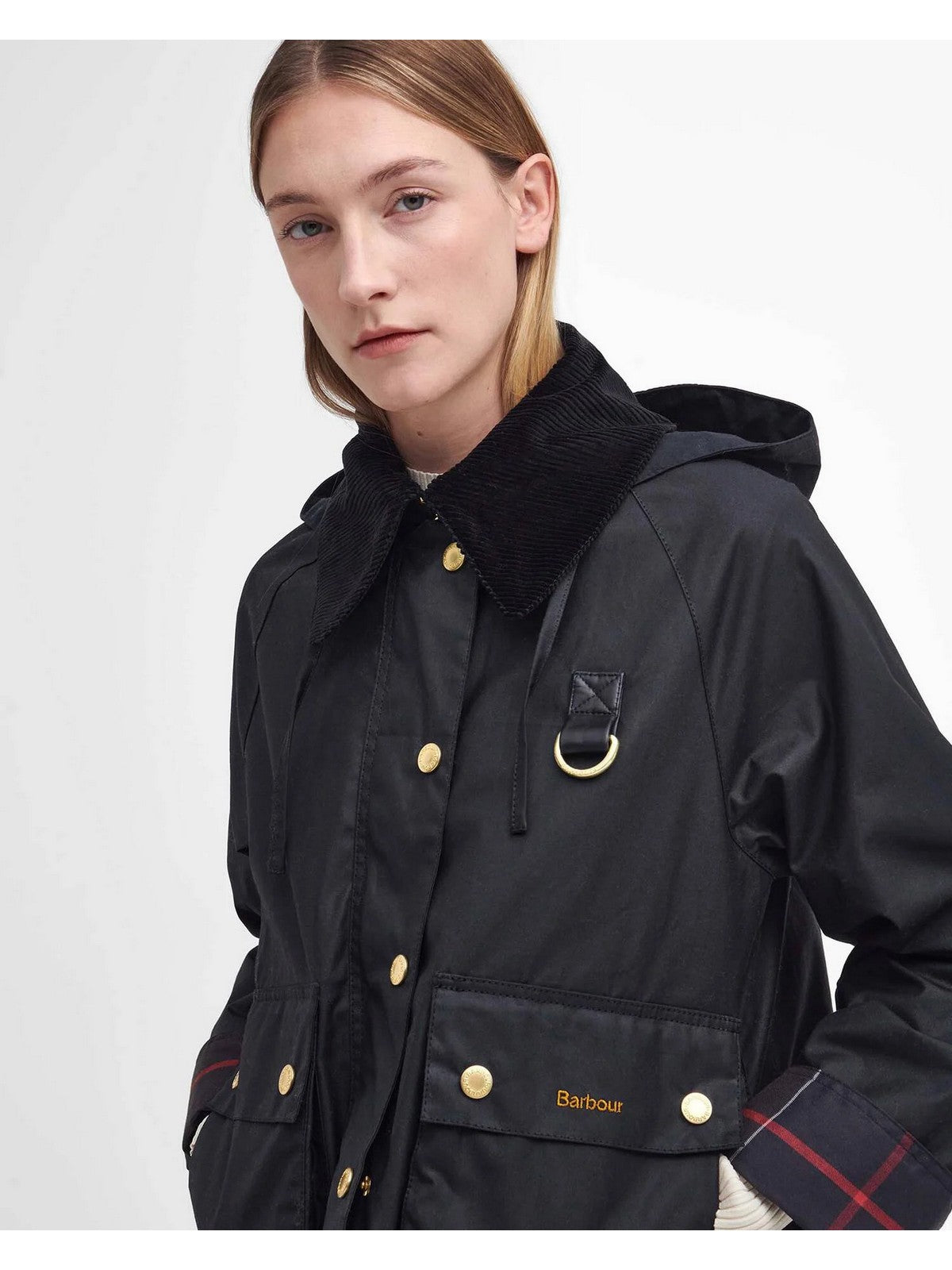 BARBOUR Damenjacke REIGHTON WAX LWX1397 BK71 SCHWARZ/KLASSISCH