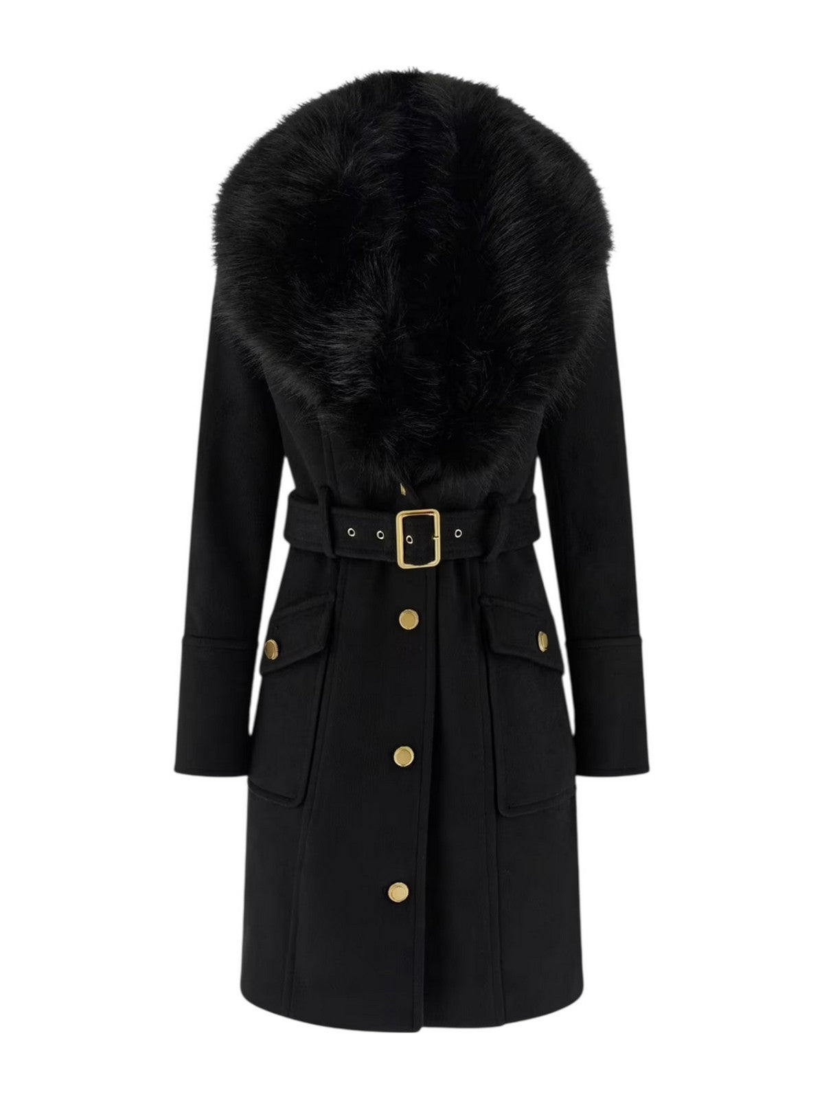 MARCIANO Cappotto Donna NEW ALICE COAT 5BGL26 1799Z JBLK Jet Black A996