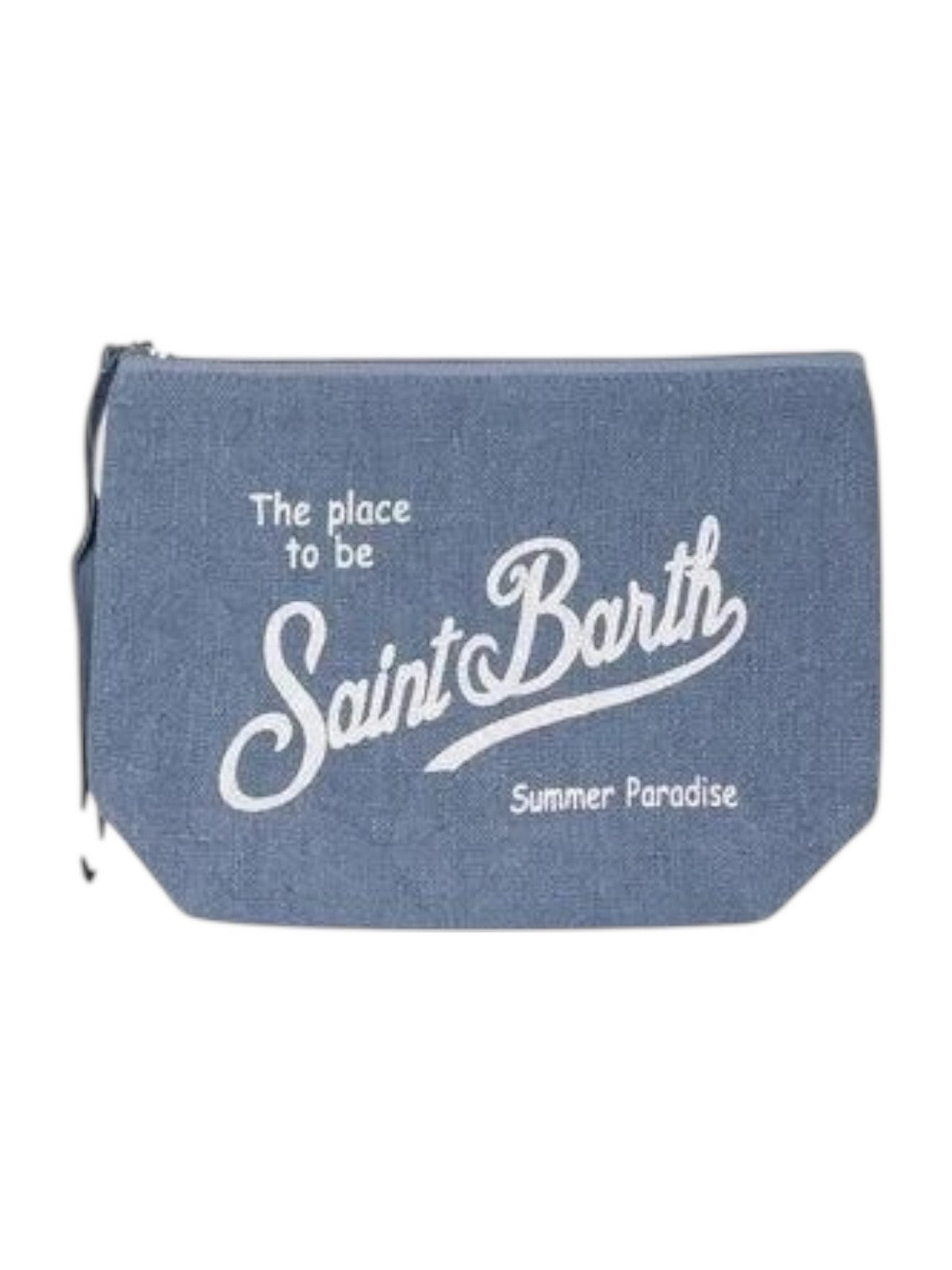 MC2 SAINT BARTH Pochette Donna  ALINE LINEN 00262L LINEN DENIM