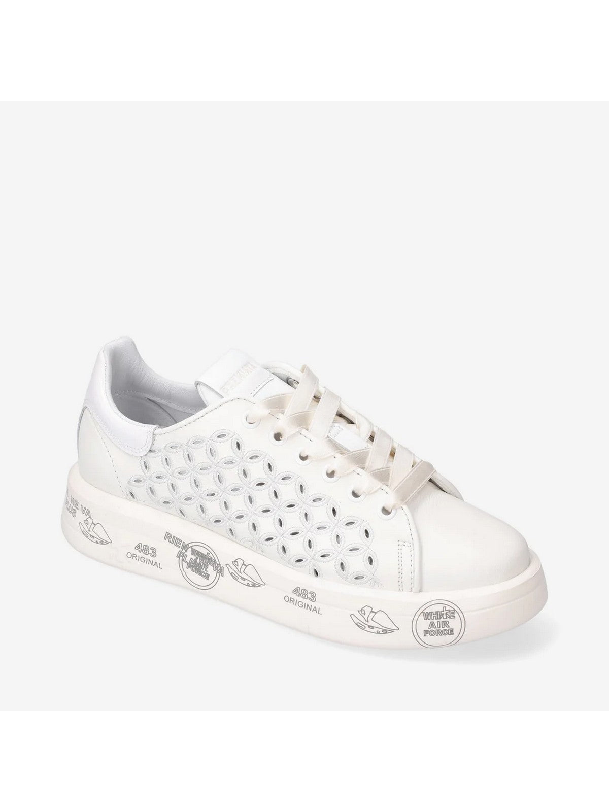 PREMIATA Baskets Femme BELLE VAR 6283 Blanc