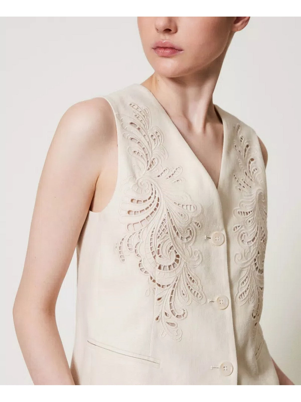 TWINSET Gilet Donna  251TP2161 00059 Beige