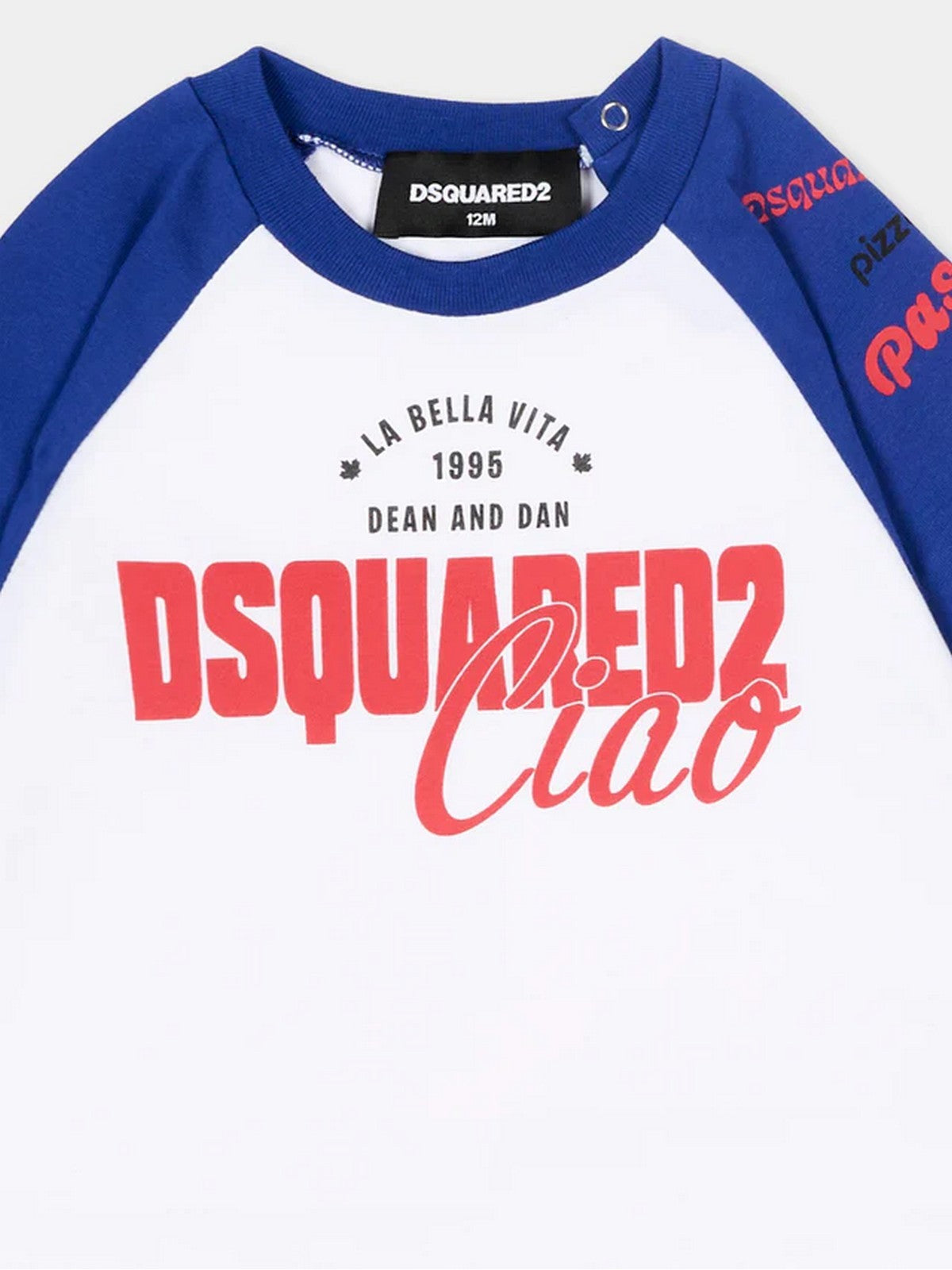 DSQUARED2 KIDS T-shirt Unisex bambino  DQ3375 D00XM DQ879 TRUE BLUE