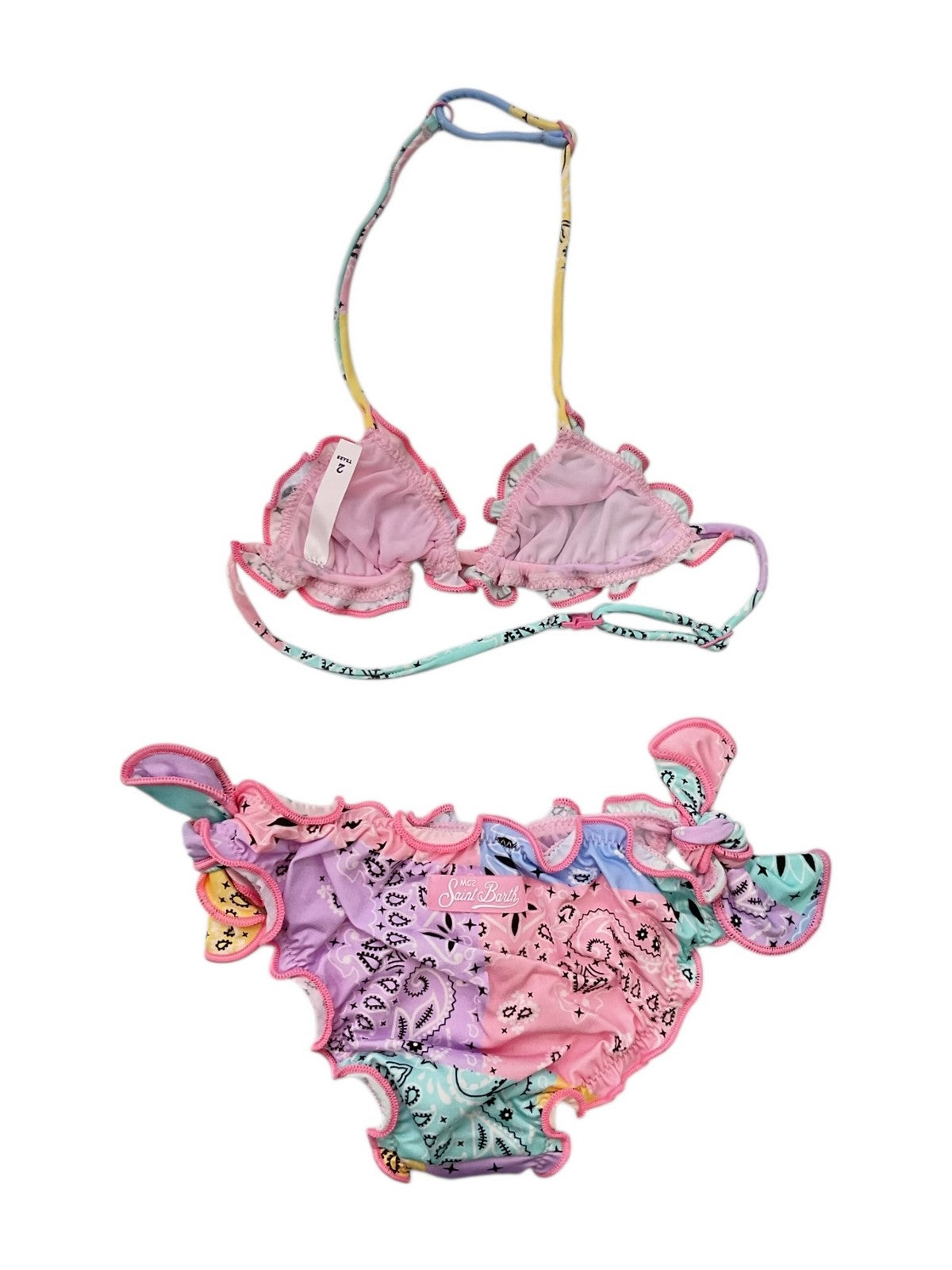 MC2 SAINT BARTH Costume da bagno Bambine e ragazze  CRIS 03277L BANDANNA ROUND COLOR
