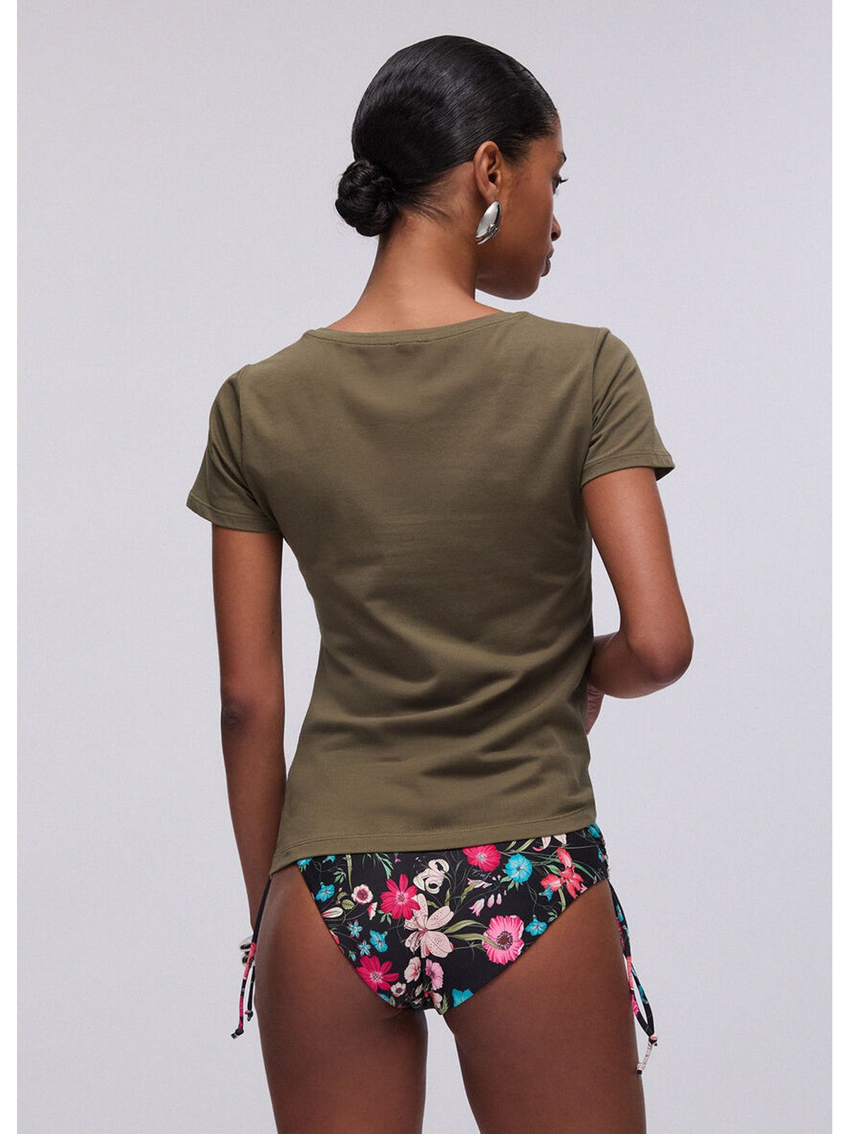 LIU JO BEACHWEAR T-shirt Donna  VA6169JS003 P9761 Sea turtle/flower