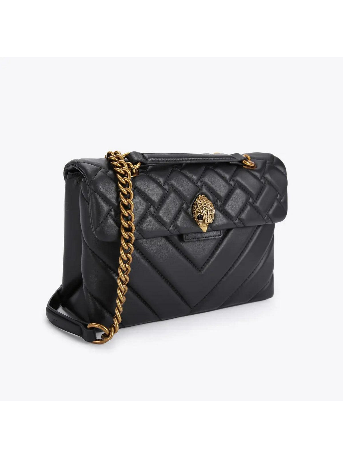 KURT GEIGER Borsa Donna LEATHER KENSINGTON X BAG 1470400109 BLACK BLACK gioboutiqueweb