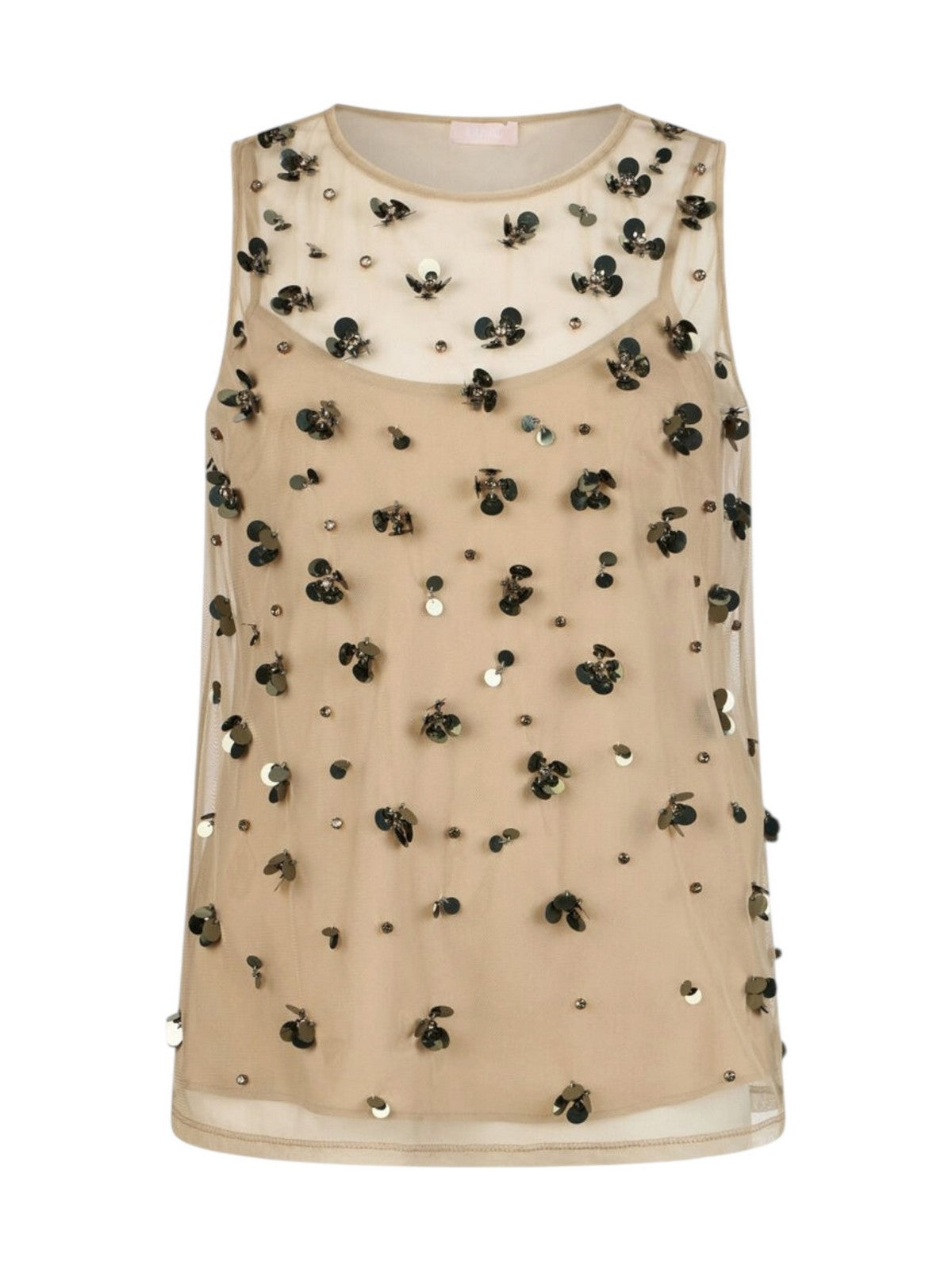 LIU JO WHITE Top Donna  WA6310J3860 P9240 Dk.olive embroiderie