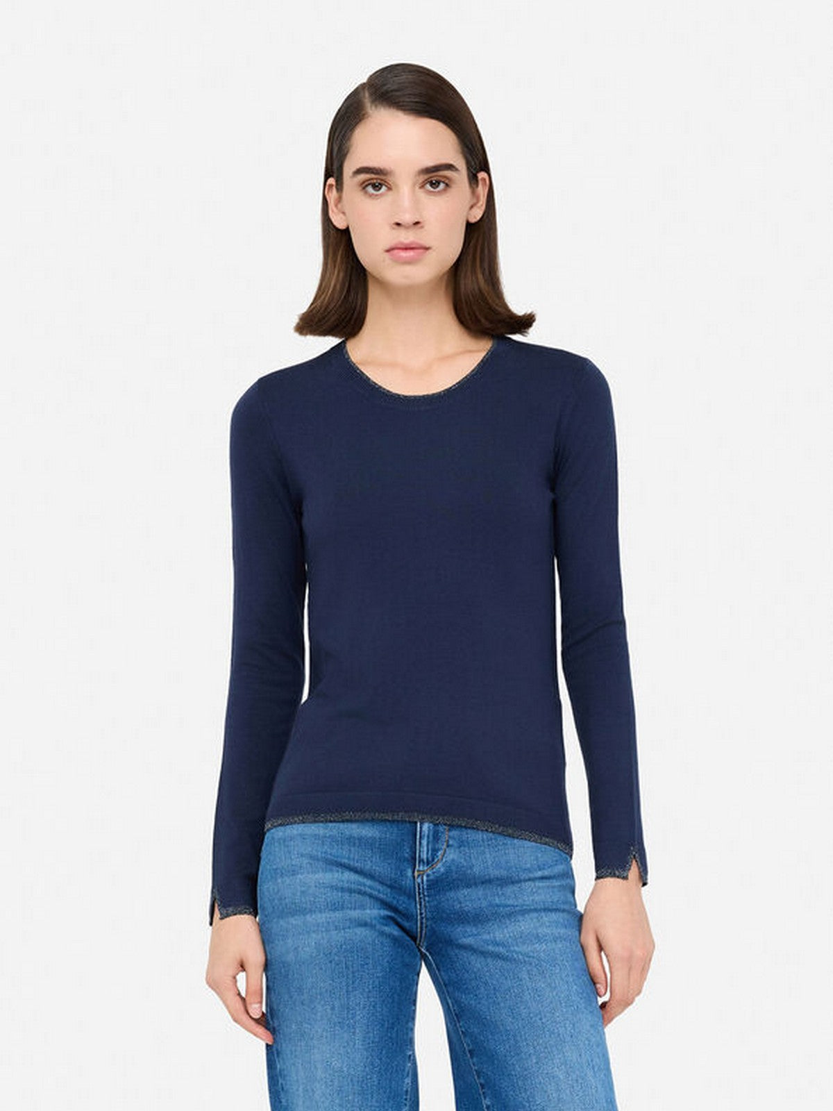 LIU JO WHITE Maglia Donna  WXX055MS49I 93921 BLU NAVY