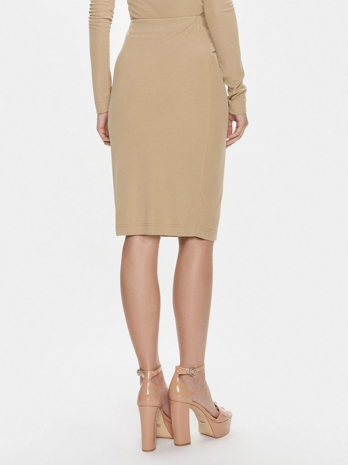 GUESS Gonna Donna Febe Midi Skirt W4RD81 KAQL2 G1DQ Beige