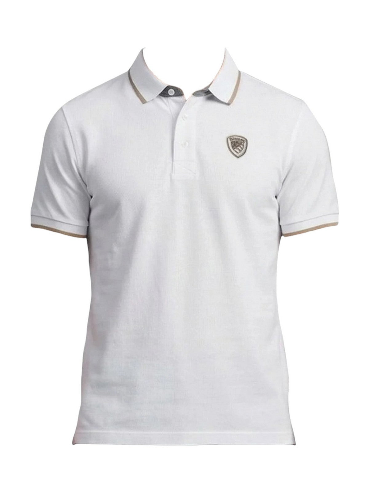 BLAUER Polo Uomo DAMON 26SBLUT02288 007479 100 BIANCO OTTICO
