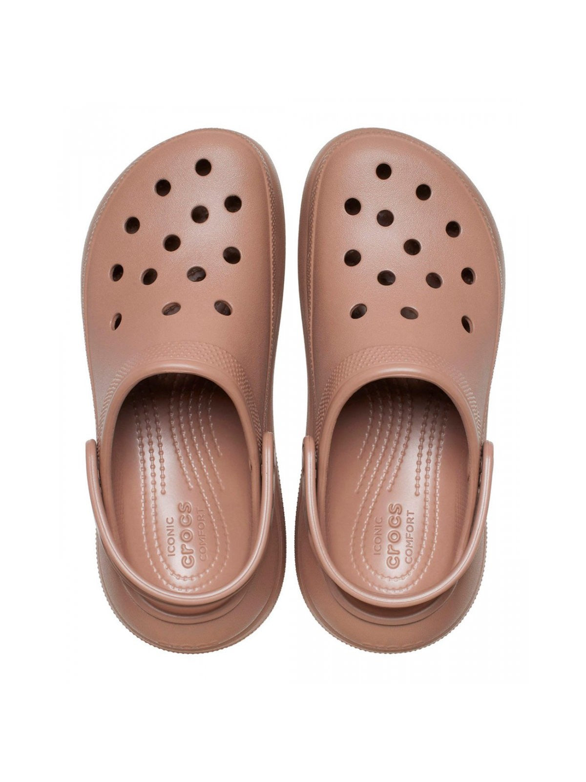 CROCS Pantoufles Classic Crush Clog pour femmes 207521 2Q9 Marron