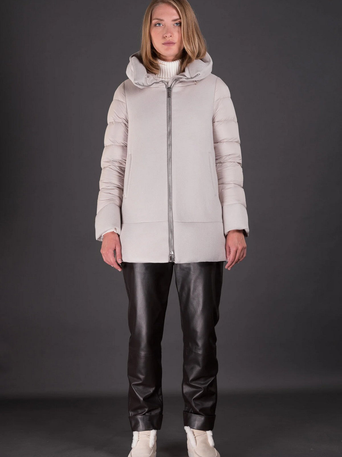 Moorer Freesia-Le Modgi300007 U0105 Weiß Down Jacke