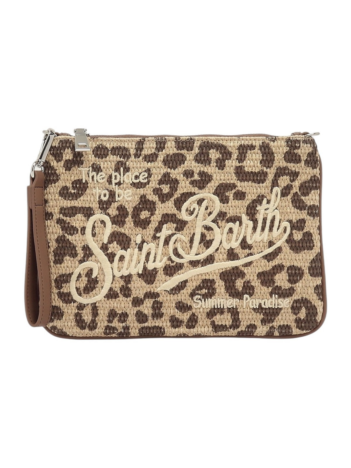 MC2 SAINT BARTH Borsa Donna  PARISIENNE STRAW 00349L LEOPARD 18 EMB