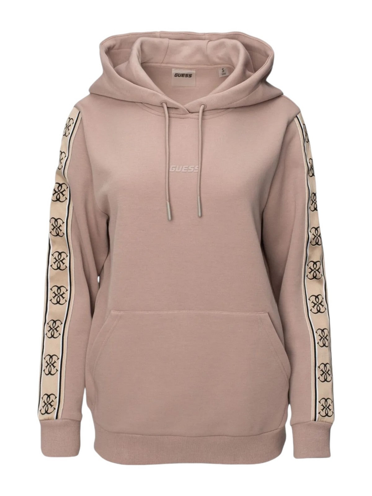 GUESS SPORT Felpa Donna CARLA HOODED SWEATSHIRT V4YQ11 KB3P2 G4Q9 Rosa gioboutiqueweb