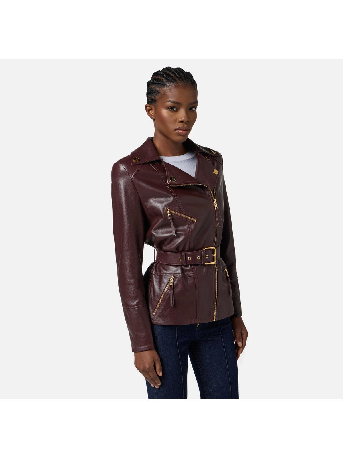 ELISABETTA FRANCHI Giubbino Donna  GD50Z56E2 EA4 MERLOT gioboutiqueweb