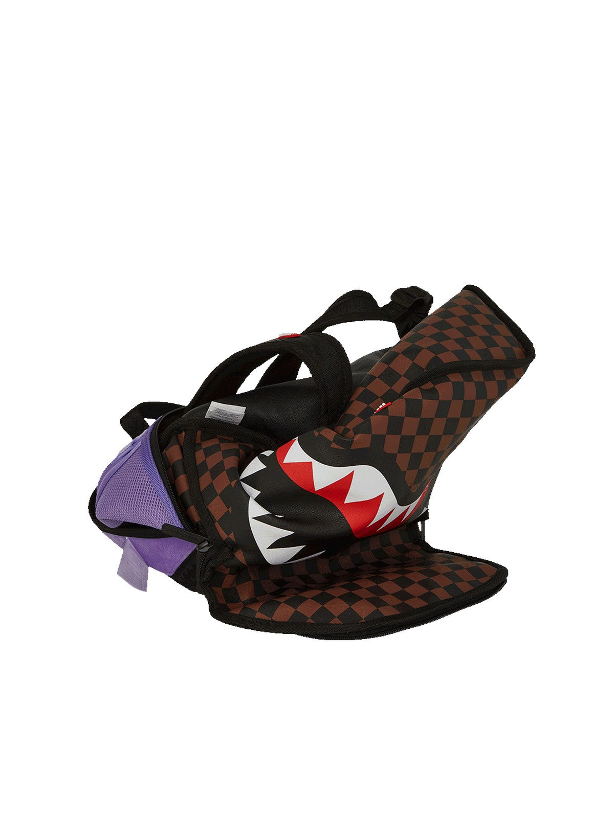 SPRAYGROUND Zaino Unisex adulto INVERTED SHARK POCKET BACKPACK 910B7342NSZ MARRONE/VIOLA gioboutiqueweb