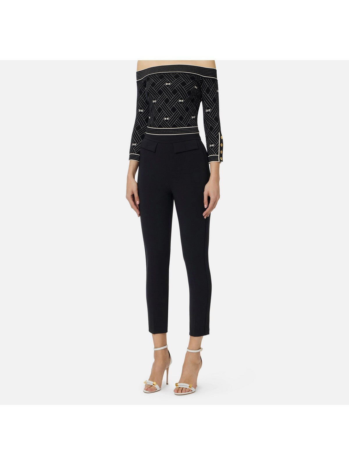 ELISABETTA FRANCHI Pantalone Donna  PA17061E2 110 Nero