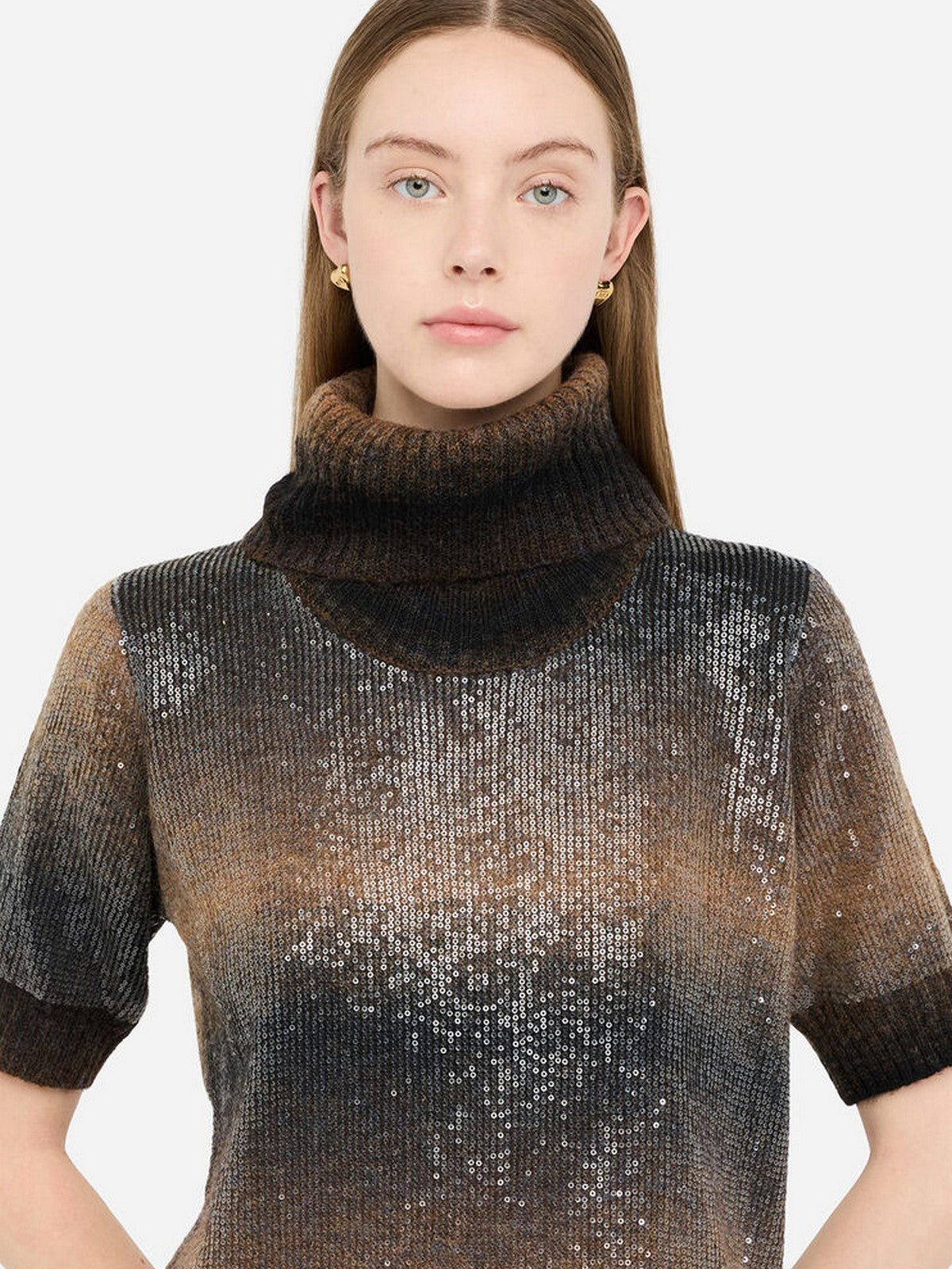 LIU JO WHITE Abito Donna  MF5247MA14R S9472 Brown shaded