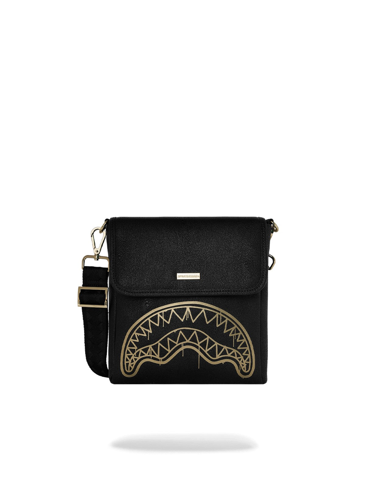 SPRAYGROUND Tracolla Unisex adulto THAT GOLD DRAP MESSENGER SLING 910B8975NSZ Nero