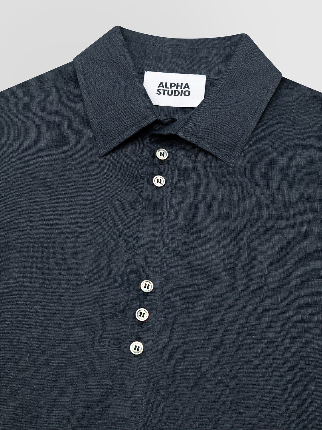 ALPHA STUDIO Camicia Uomo  AU-5370L 1001 BLU NOTTE